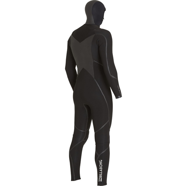 Billabong Furnace Carbon X 5/4mm Hooded Chest Zip Wetsuit BLACK F45M13